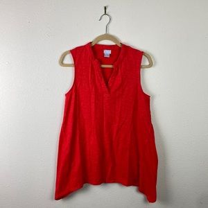 Chico's | Red V Neck Tank 1 (M)